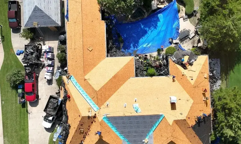 Professional Roof Repair being performed in Lithia Springs